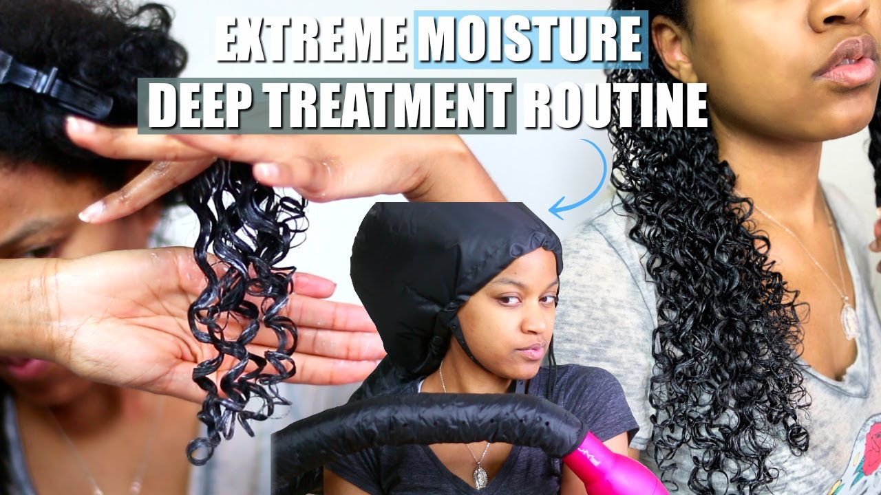 The PERFECT Moisture Treatment Deep Condition Routine Natural Hair (healthy hair regimen) YouTube