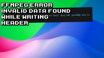 Troubleshooting FFmpeg: Fixing Invalid data found when processing input Error