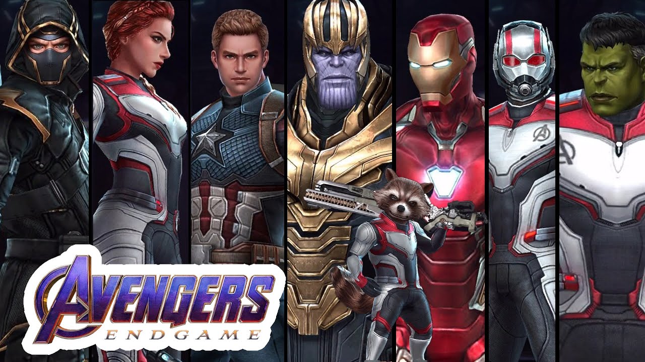Avengers: EndGame Update #1 - All Uniform Designs | Marvel: Future Fight