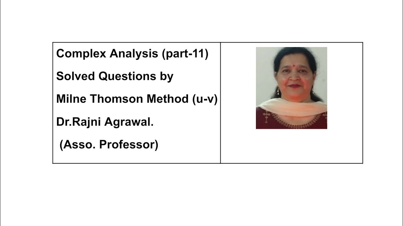 Complex Analysis # 11 : B.Sc.3rd year, Solved Questions of Analytic Function by Milne Thomson Method