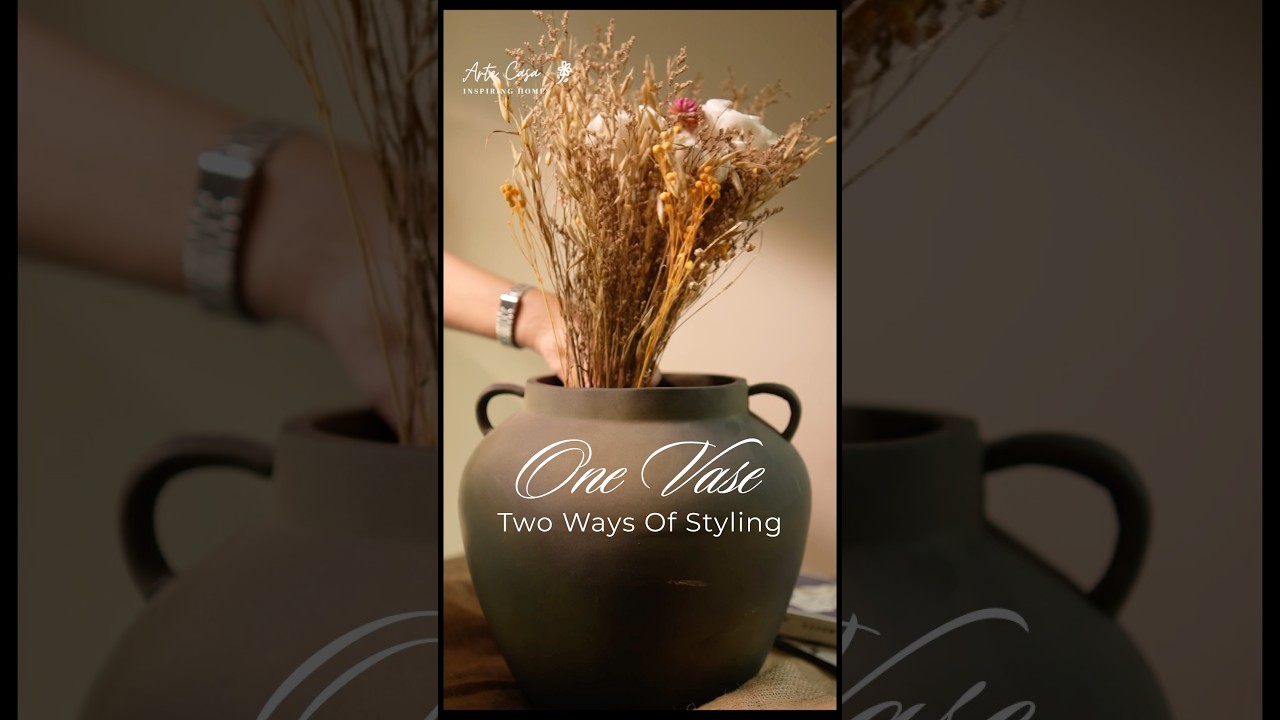 One vase two ways of styling 