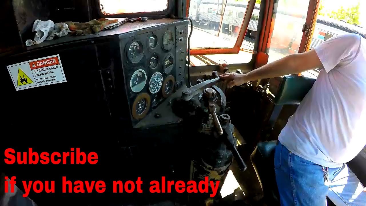 Cabride in GE 44 ton switcher during yard moves