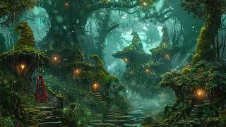 Enchanted Forest  A fantasy village in the woods  Relaxing and Nighttime Nature Sounds