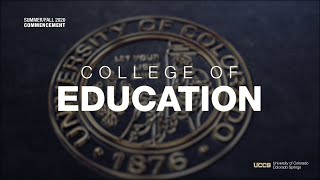 UCCS College of Education Ceremony | Virtual Fall/Summer 2020 Commencement Exercises