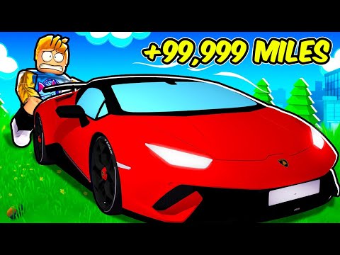 I PUSHED THE CAR 99999 MILES in Roblox Push a Car Simulator