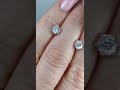 Серьги-Пусеты,Золото белое 585*Россия с природными бриллиантами. Общ 1,01кт. 265 000руб