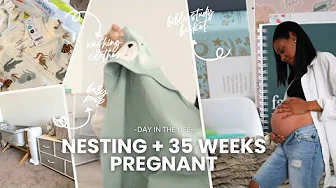 Getting Ready For Baby! Unboxing Registry Gifts And Prepping For Postpartum At 35 Weeks Pregnant