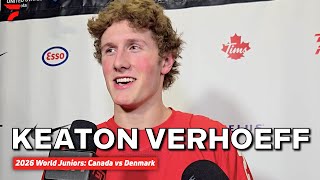 NHL Draft Prospect Keaton Verhoeff Makes World Juniors Debut In Canada's 9-1 Win Over Denmark