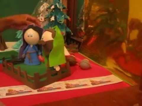 Pesebres 2012 foami GomaEva Artfoamicol Moldes Nacimiento Portal Belen  navidad  Christmas natal.AVI