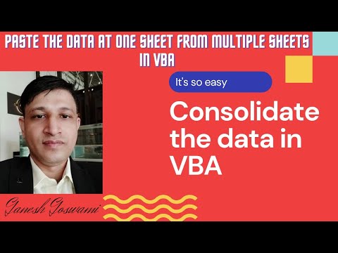 Consolidate data from