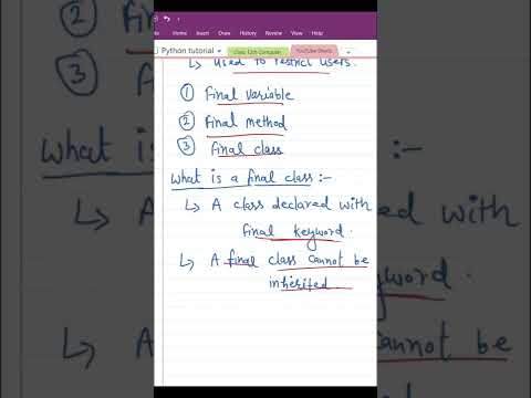 What is Final