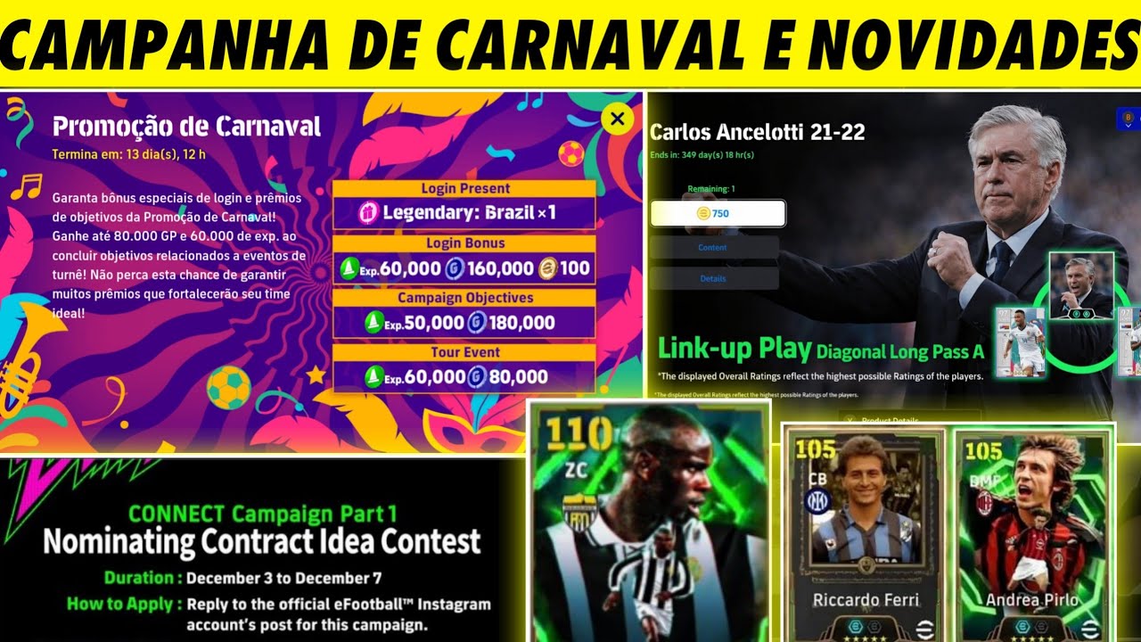 NOVIDADES DO DOMINGO E DA SEMANA no efootball 2026