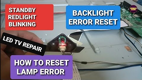 Sharp LED TV LC-40LE185M Power led Red light Blinking Continuously.Red LED blinking Repair Tutorial