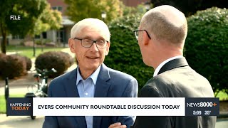 Evers community roundtable discussion today in La Crosse