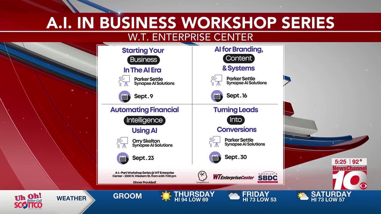 WT Enterprise Center to host free AI workshops for businesses this ...