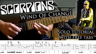 Scorpions - Wind Of Change guitar solo lesson (with tablatures and backing tracks)