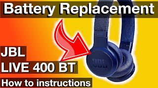 Battery Replacement JBL LIVE400BT Headphones (How to instruction)