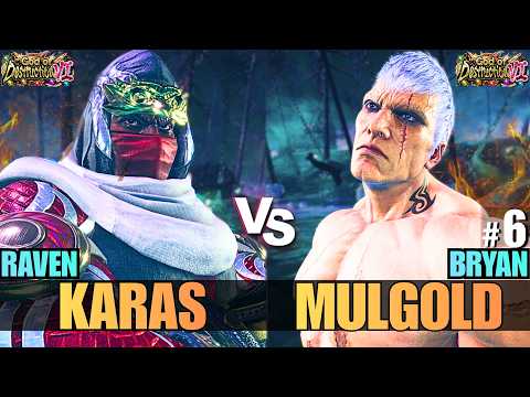 Tekken 8 🔥 KARAS (Raven) vs MULGOLD (#6 Ranked Bryan) 🔥 High Level Gameplay