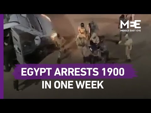 Egypt arrests 1900 people in one week
