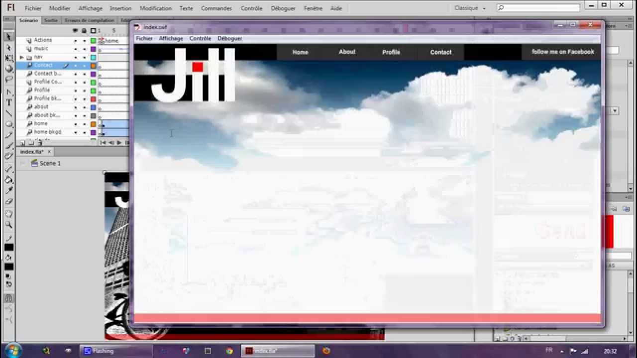 Creating a First WebSite with Adobe Flash CS6 - Part 8 - YouTube