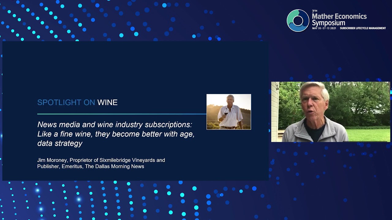 MATHER SYMPOSIUM: Jim Moroney, Six Mile Bridge Vineyards