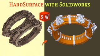 Hard Surface Modeling in Solidworks | Create Game Asset in Solidworks !