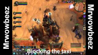 WoWbeez blocking the taxi!