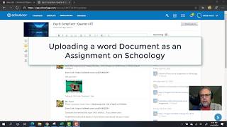 Uploading a Word Doc to Complete a Schoology Assignment