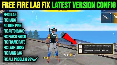 Free Fire Lag Fix New Config | Free fire Max Lag Fix Latest version Config  | How To fix Lag 1gb 2gb