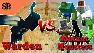 Mutants in 1.19.2!!! Warden vs Mutant Monsters | Minecraft Mob Battle