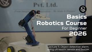 Object detection alarm using ultrasonic sensor and buzzer #vstechhorizon #ai #robotics