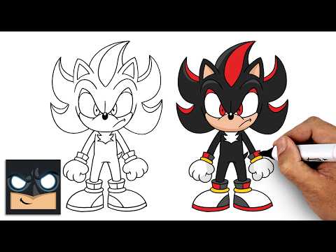 How to Draw Shadow the Hedgehog | Step-by-Step Drawing Tutorial