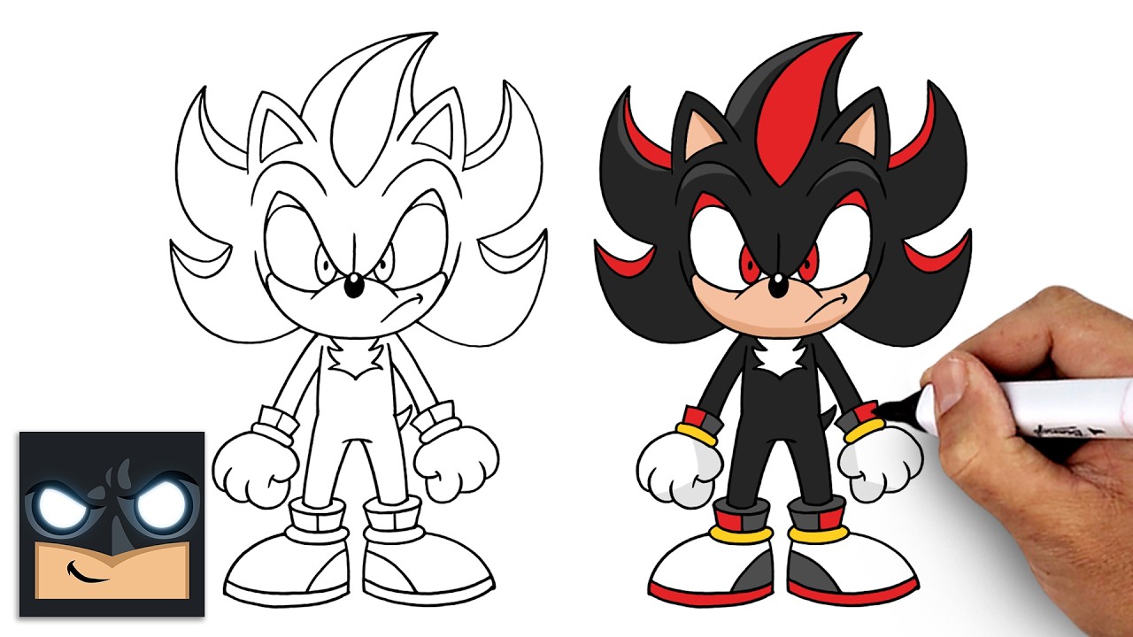 How to Draw Shadow the Hedgehog | Step-by-Step Drawing Tutorial