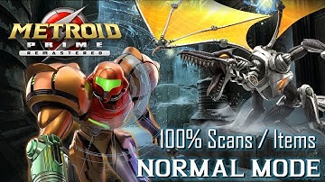 Metroid Prime Remastered [NS] - 100% / All Items / All Upgrades / All Scans (Normal Mode)
