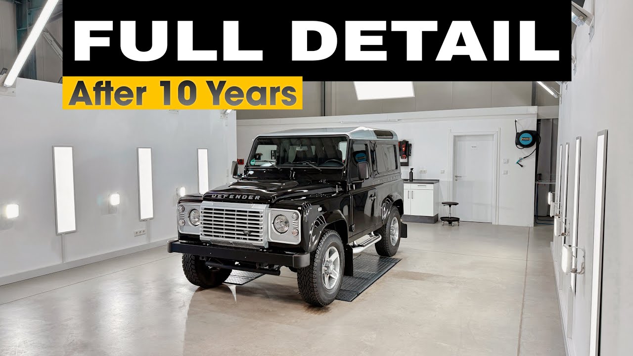 The way I detail a Land Rover Defender || First Paintcorrection & Graphenecoating || PS Car Garage