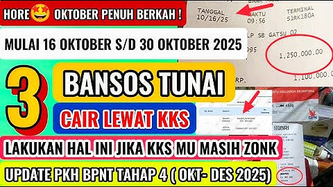 Mulai 16 Oktober 2025🤩 3 BANSOS TUNAI CAIR DI KKS KPM INI! UPDATE PKH BPNT BANSOS PENEBALAN TAHAP 4