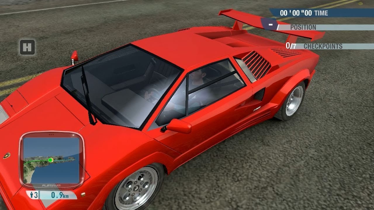 Normal mode no driving aids vs hardcore driving aids #2, 449 hp Lamborghini Diablo