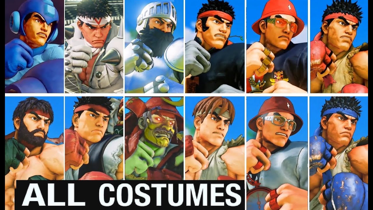 Costumes, RYU, Character Data