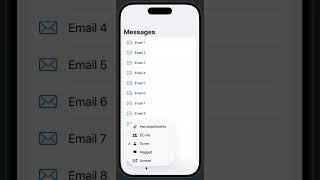 Recreate the App Mail Button Filter Menu in SwiftUI.