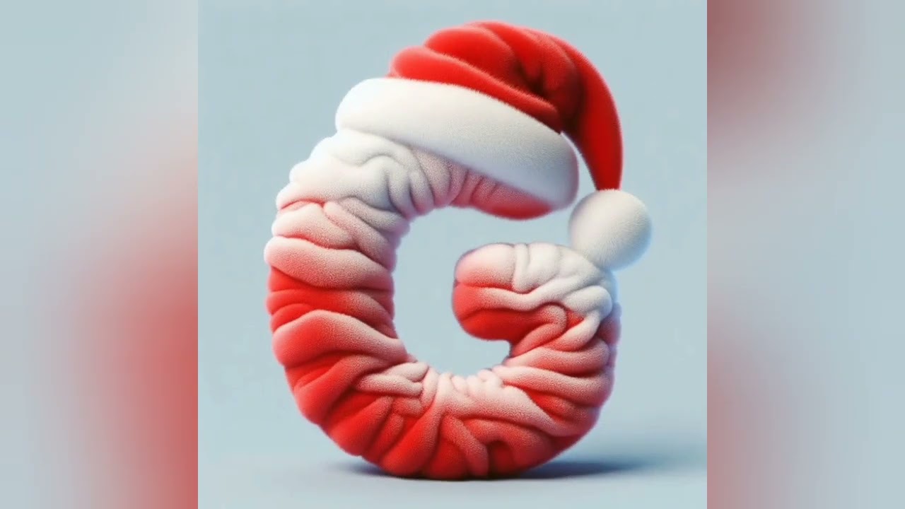 Learn ABC with Christmas icons 