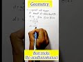 Geometry kaise nikale?!!&!!#shorts#shortsfeed#aradhanakumari#trending#mathstricks#allexams#ssccgl