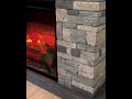 The easiest &amp; coziest upgrade for any space - uber modern with realistic cast stone + mantel beam