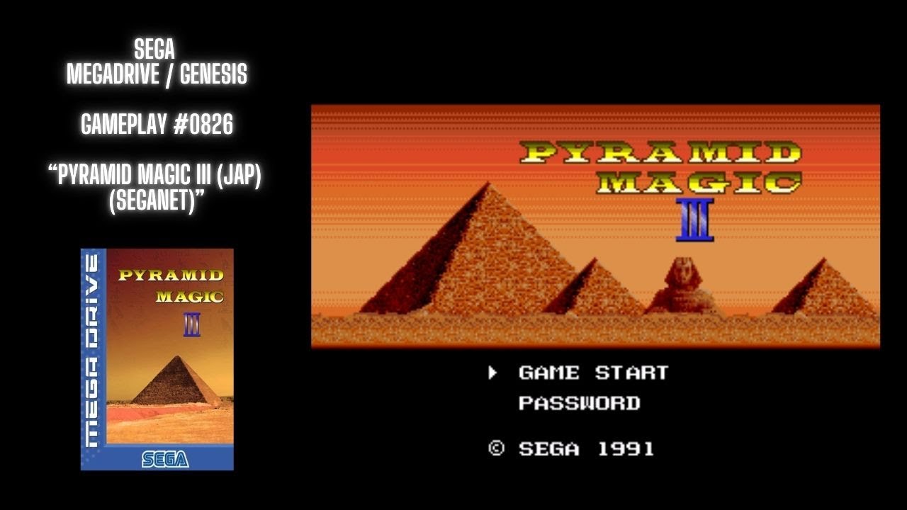 Pyramid Magic III (JAP) (SegaNet) (Megadrive / Gameplay 