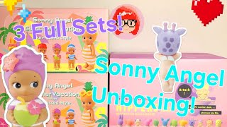 Sonny Angel Summer Vacation Dreaming Hippers Unboxing 3 FULL SETS