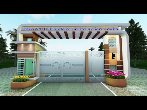 Entrance Gate Design For School SKYLARK INTERNATIONAL SCHOOL , BARWALA