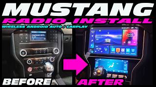FORD MUSTANG S550 RADIO UPGRADE 11.5" WIRELESS ANDROID AUTO / CARPLAY 2015 - 2023 INSTALL HOW TO