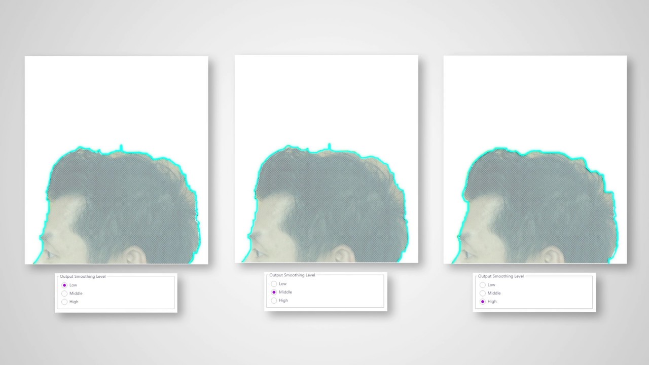 ScanNCut ScanNCutCanvas: Enhanced Image Tracing : Adjusting the Output Smoothing Level