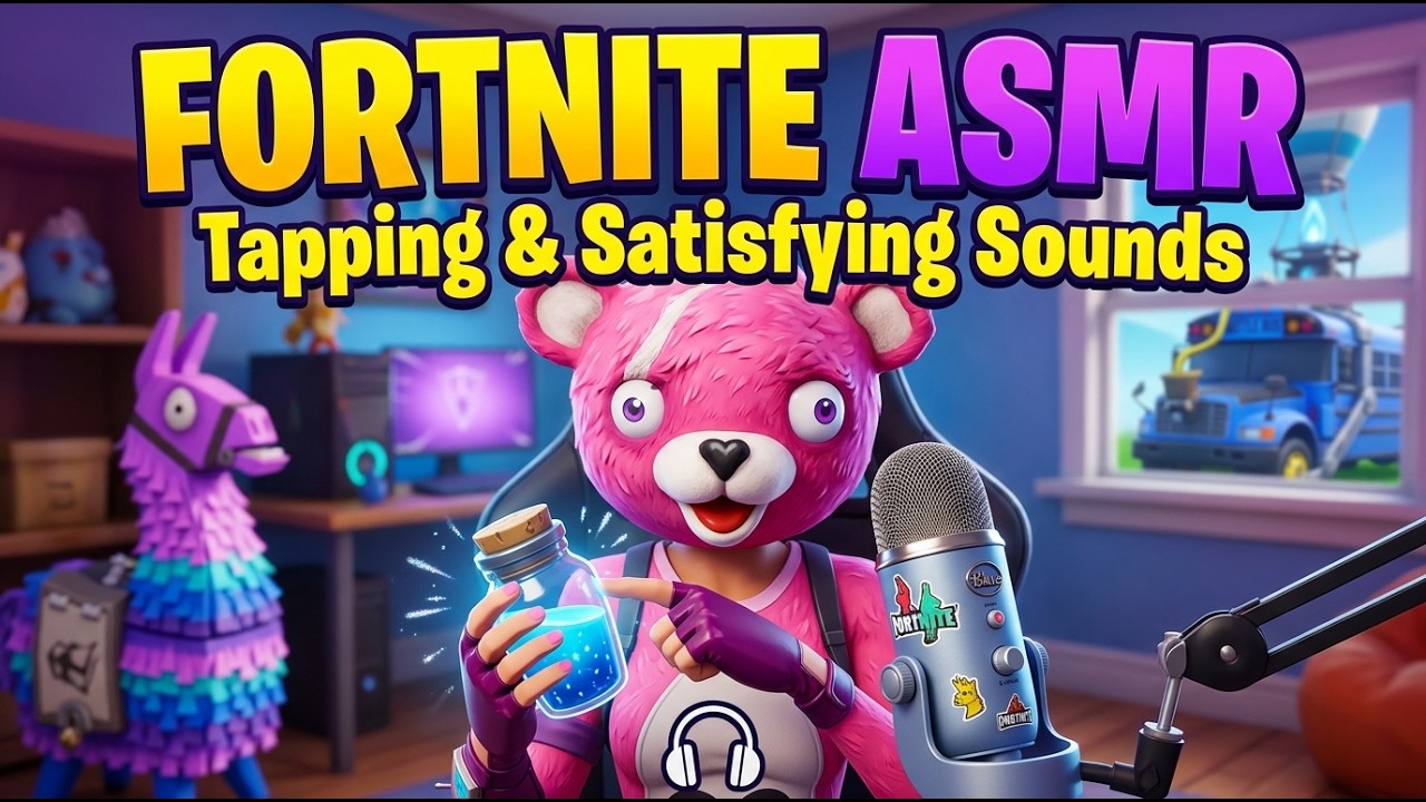 Fortnite ASMR | Whispering, Mouth Sounds, Keyboard, Rain (No Ads)