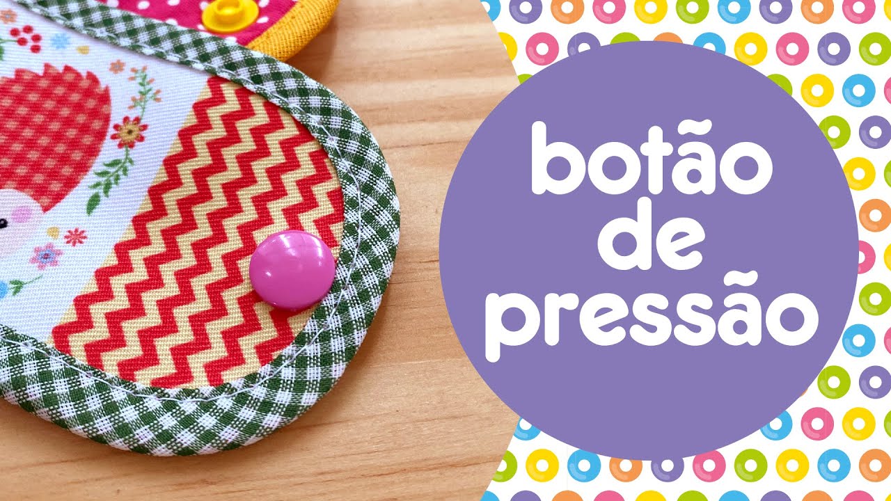 Como colocar botão de pressão de plástico (Ritas)