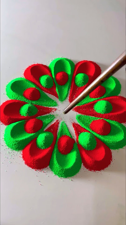 Rangoli designs for beginners #rangoli#rangolidesigns#rangoliforbeginners#shorts#diwalirangoli